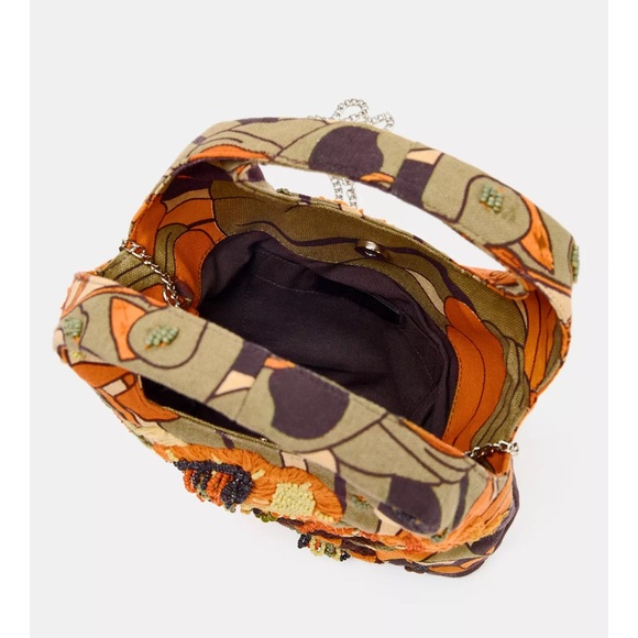 ❗️BUY NOW❗️THE ITEM WILL BE REMOVED SOON❗️ZARA MULTICOLOR BEADED BAG - Picture 4 of 7